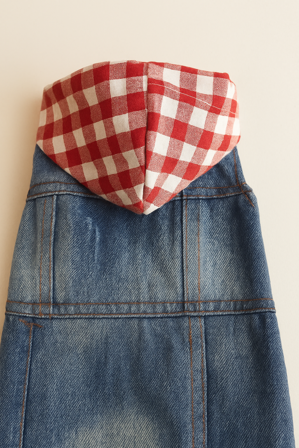 The Pawlitician® Vintage Hooded Denim Jacket – Classic Streetwear for Pets