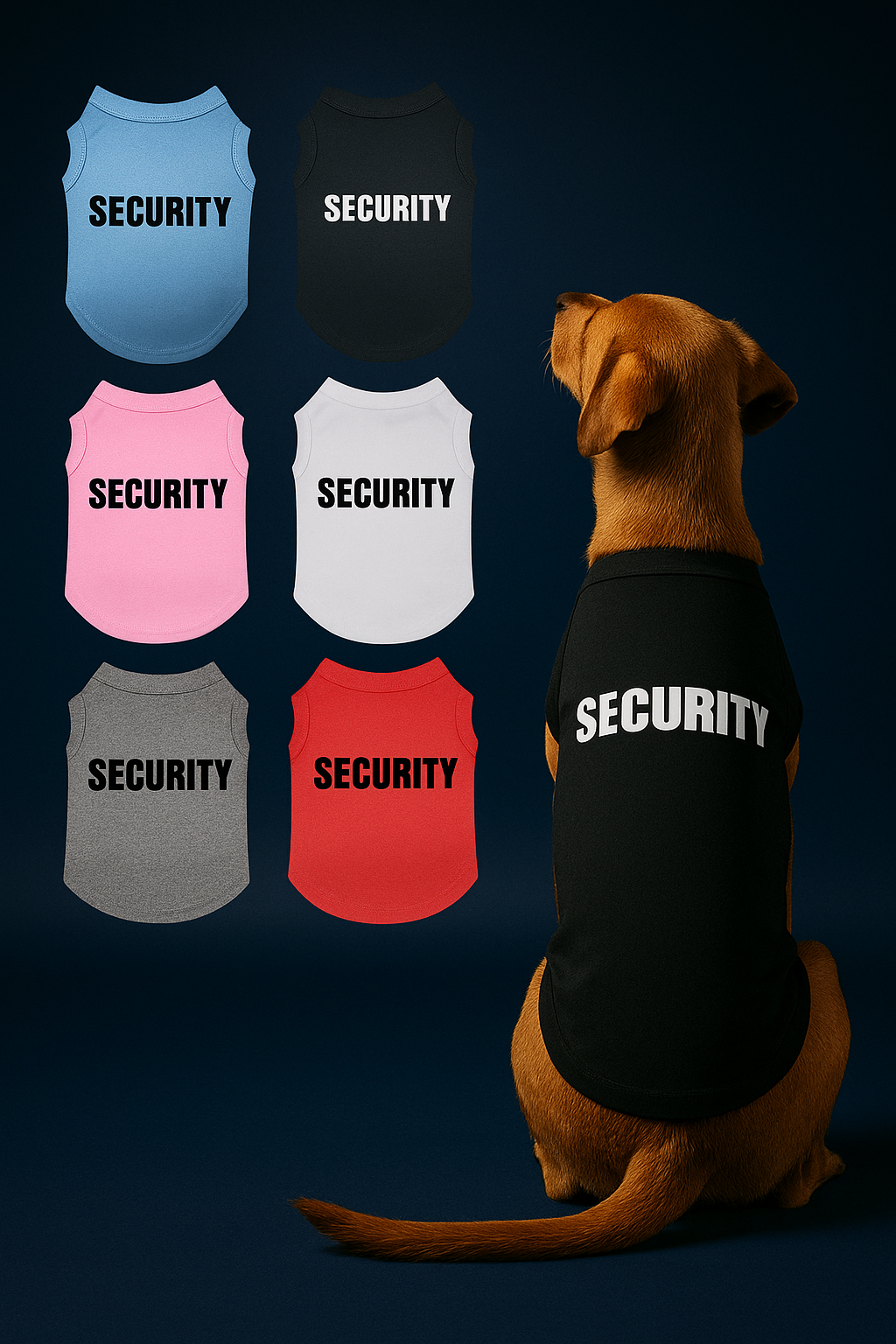 Security Dog Shirt – The Pawlitician® Premium Cotton Sleeveless Tee