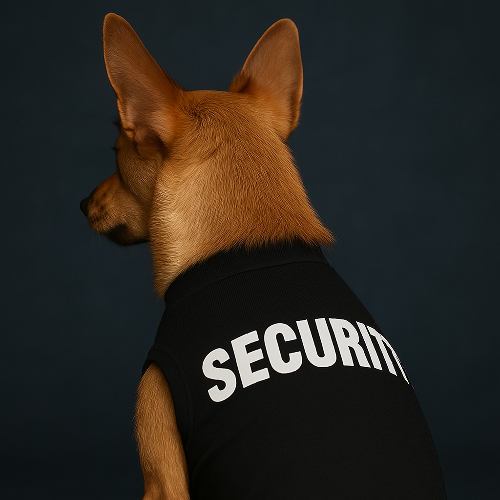 Security Dog Shirt – The Pawlitician® Premium Cotton Sleeveless Tee